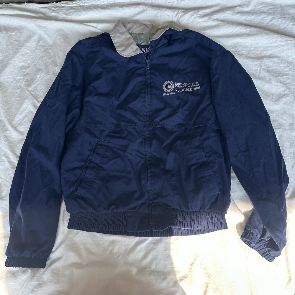 vintage King Louie work‎ jacket Sz Medium DaimlerChrysler Transmission plant UAW